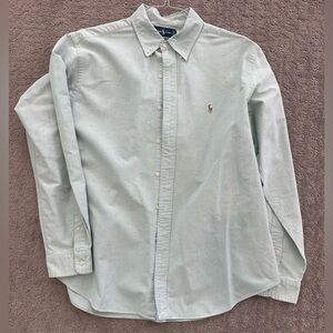 Men’s XL polo by Ralph Lauren classic fit green, long sleeve shirt